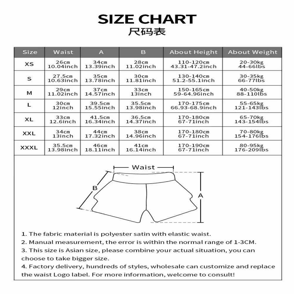 1PC Anotherboxer-Unisex Boxing Shorts Muay Thai MMA Training Gym Fitness Pants for Adults and Kids