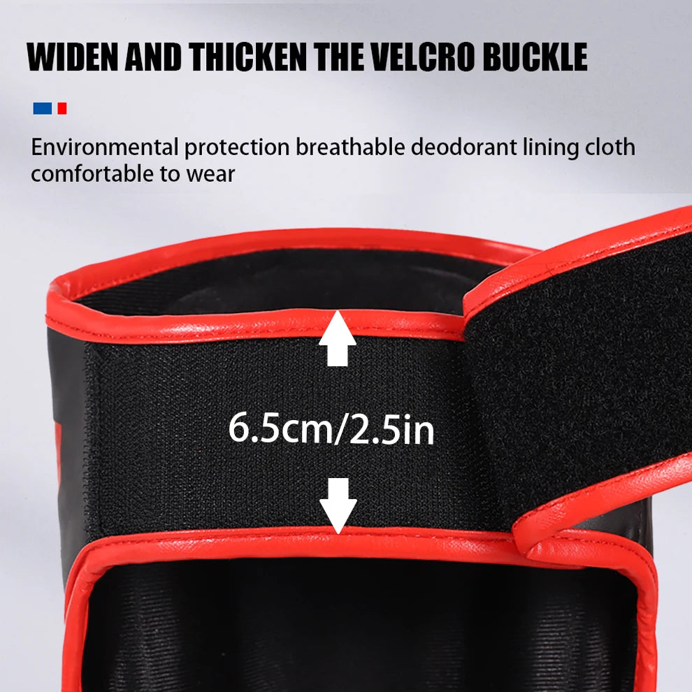 Professional Free Fighting Leg Protector with Foot Back Sanda Boxing Fighting Taekwondo Protective Equipment Adult and Children