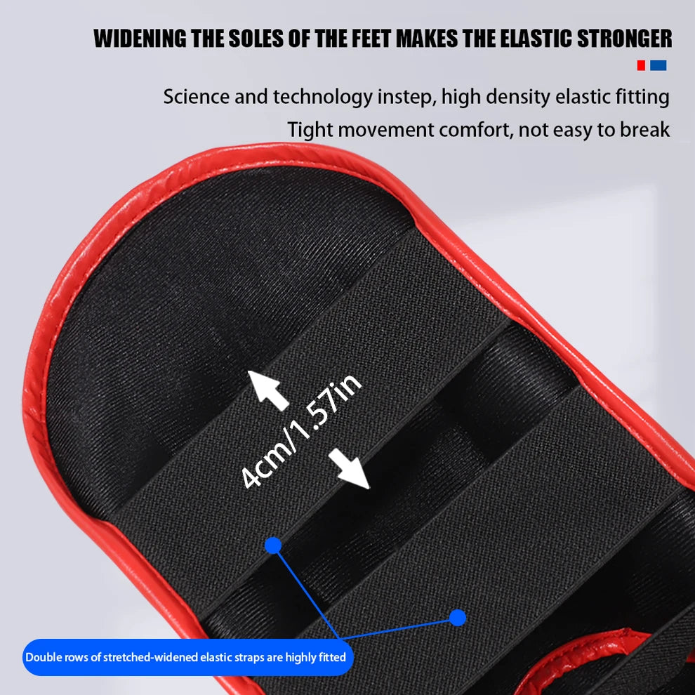 Professional Free Fighting Leg Protector with Foot Back Sanda Boxing Fighting Taekwondo Protective Equipment Adult and Children